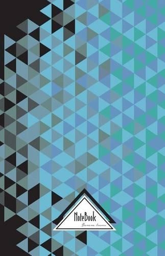 Notebook Journal Dot-Grid, Graph Grid, Lined, Blank No lined: Modern Polygonal Geometric Crystal Triangle Navy Blue Green Black: Small Pocket Notebook Journal Diary, 120 pages, 5.5" x 8.5"(Blank Notebook Journal)