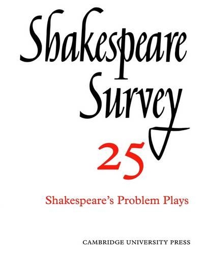 Shakespeare Survey: (Series Number 25 Shakespeare Survey)