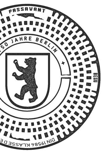 Berlin Gullideckel: 6x9 Zoll A5 Souvenir Notizbuch Comic Book - Storyboard - Gulli Gully Gullydeckel Kanaldeckel