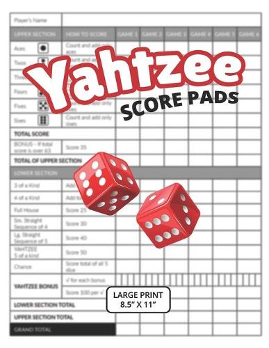 Yahtzee Score Pads