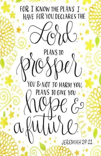 Dot Grid Journal: Jeremiah 29:11 Notebook 100 Dot Grid Pages, (5.5 x 8.5)