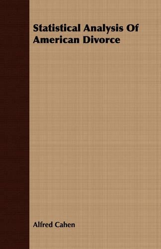 Statistical Analysis Of American Divorce