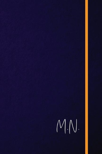 M.N.: Classic Monogram Lined Notebook Personalized With Two Initials - Matte Softcover Professional Style Paperback Journal Perfect Gift for Men and Women