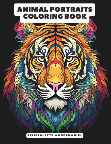 Animal Portraits Coloring Book in Mandala & Mosaic Style for adults and kids