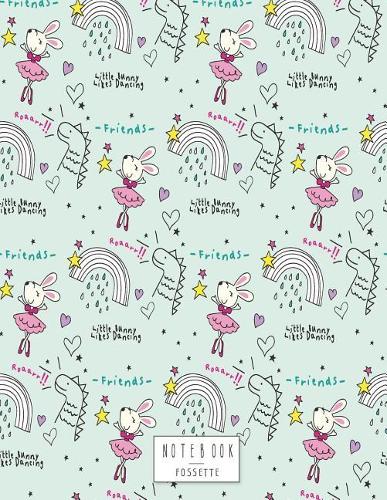 Notebook: Little bunny on green cover and Dot Graph Line Sketch pages, Extra large (8.5 x 11) inches, 110 pages, White paper, Sketch, Draw and Paint(3 Little Bunny on Green Notebook)