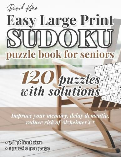 David Karn Easy Large Print Sudoku Puzzle Book for Seniors