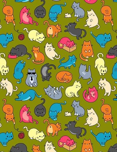 My Big Fat Journal Notebook For Cat Lovers Fun Cat Pattern 5