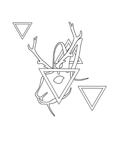 Creaturely Jackalope Notebook: Blank Sheet Music Journal, 8.5 x 11 inches with 150 pages, 13 staves per page Jackalopes Lovers Note Book