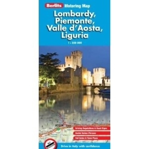 Berlitz Motoring Map Lombardy, Piemonte, Valle D'Aosta, Liguria