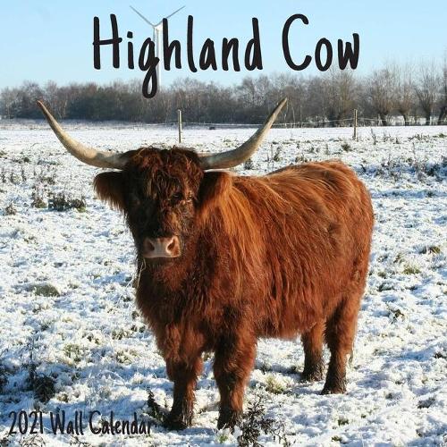 Highland Cow 2021 Wall Calendar: Highland Cow Calendar 2021, 18 Months.