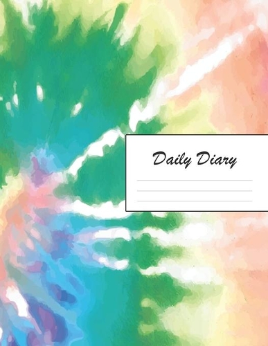 Daily Diary: Blank 2020 Journal Entry Writing Paper for Each Day of the Year - Tie Dye Seventies Pattern - January 20 - December 20 - 366 Dated Pages - A Noteboo