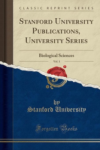 Stanford University Publications, University Series, Vol. 1