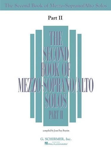 The Second Book of Mezzo-Soprano/Alto Solos
