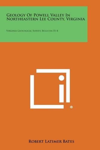 Geology of Powell Valley in Northeastern Lee County, Virginia