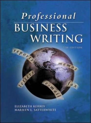Professional Business Writing