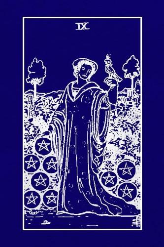 IX: Nine of Pentacles Tarot Card Journal, 6 X 9 Inch Matte Softcover Paperback Notebook with 120 Blank Lined Pages