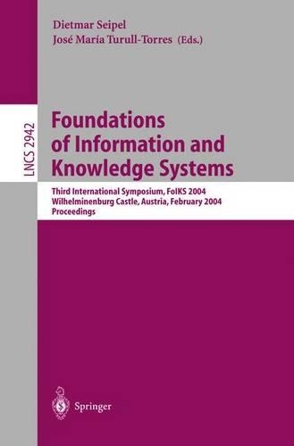 Foundations of Information and Knowledge Systems
