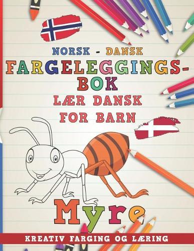 Fargeleggingsbok Norsk - Dansk I L: (9 L)