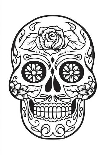 Color My Cover Halloween Journal - Floral Skull