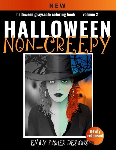 Halloween Grayscale Coloring Book - Non-Creepy!