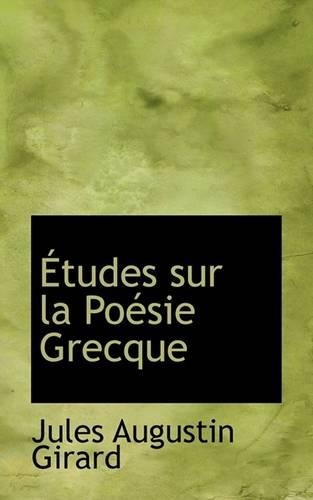Tudes Sur La Po Sie Grecque