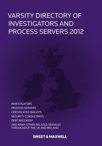 Varsity Directory of Investigators and Process Servers 2012