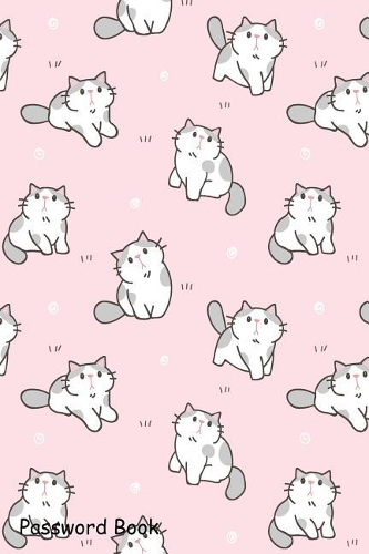 Password Book: Include Alphabetical Index With Cat Animal Seamless Pattern Background