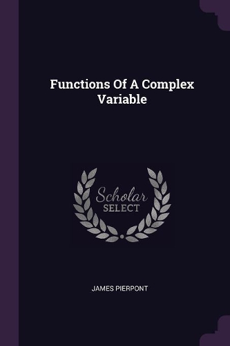 Functions Of A Complex Variable