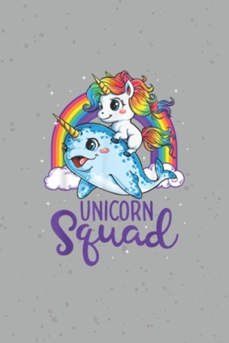 Unicorn Squad: Notebook for Unicorn Lovers-College Ruled Lined Blank 6x9 inch 110 page-Daily Journal for Girls Diary for women Dolphin Notebook(33 Unicorn Journal Notebook)