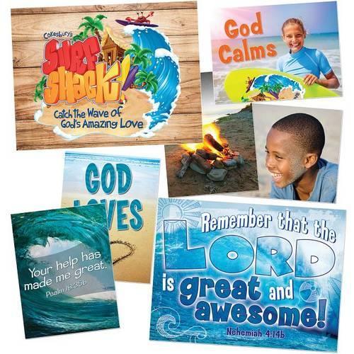 Surf Shack Decorating Poster Pak: Catch the Wave of God's Amazing Love(Surf Shack)
