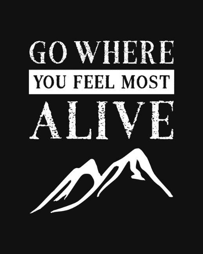 Go Where You Feel Most Alive