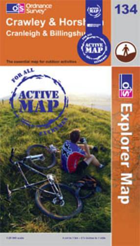 Crawley and Horsham: (Sheet 134 OS Explorer Map Active)