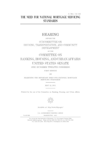 The need for national mortgage servicing standards