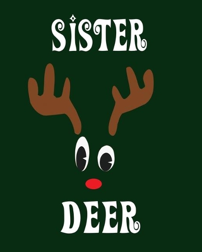 Sister Deer: Blank 8" x 10" 200 Pages Thick Unruled Sketchbook DIY Journal