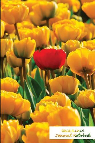 Grid-Lined Journal Notebook.: (Diary, Notebook) Glossy And Soft Cover, Grid-Lined Journal, Grid-Lined Notebook, Graph, 100 Grid-Lined Pages, Size 6" x 9"(Grid-Lined Flower Edition.)