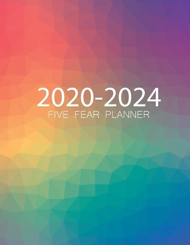 2020-2024 Five Year Planner: Degraded Geometry Agenda Schedule Organizer Logbook Journal, 60 Months Calendar, 5 Year Monthly..For The Next Five Years