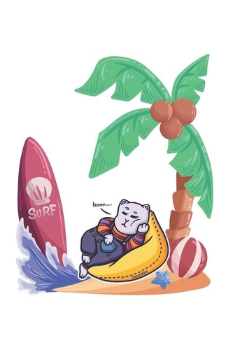 Lazy Cat Notebook: Graph Paper Journal 6x9 - 120 Pages