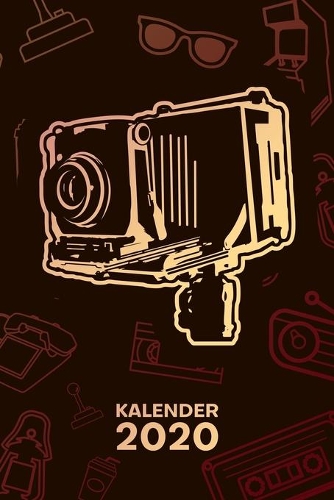 Kalender 2020: A5 Vintage Terminplaner für Oldschool Fotograf mit DATUM - 52 Kalenderwochen für Termine & To-Do Listen - Antike Kamera Terminkalender 90er Kamera J
