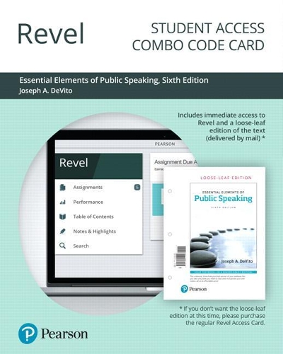 Revel for Essential Elements of Public Speaking -- Combo Access Card