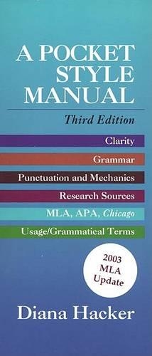 A Pocket Style Manual Third Edition with 2003 MLA Update