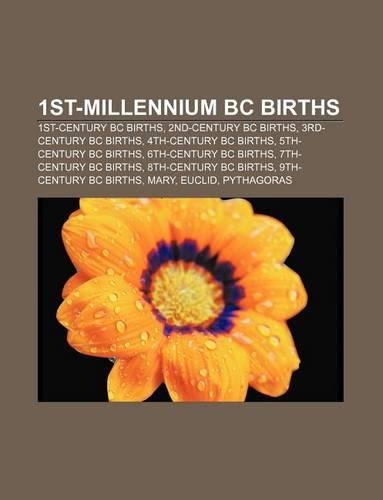 1st-Millennium BC Births: 1st-Century BC Births, 2nd-Century BC Births, 3rd-Century BC Births, 4th-Century BC Births, 5th-Century BC Births