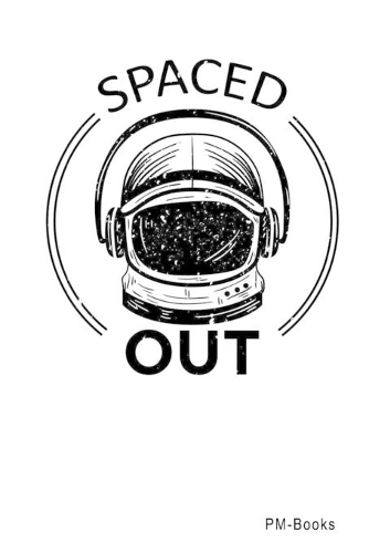 Spaced Out: Kariertes A5 Notizbuch oder Heft für Schüler, Studenten und Erwachsene