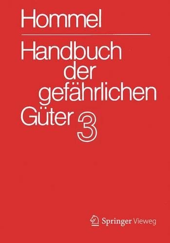 Handbuch Der Gefahrlichen Guter. Band 3: Merkblatter 803-1205