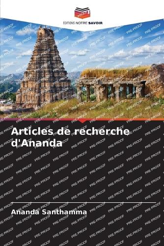 Articles de recherche d'Ananda