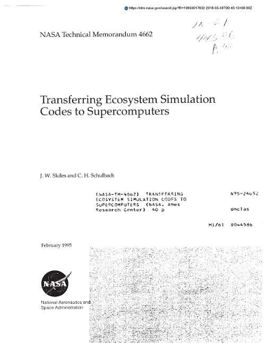 Transferring Ecosystem Simulation Codes to Supercomputers