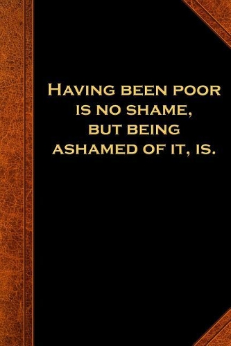 2019 Daily Planner Ben Franklin Quote Poor Shame Vintage Style