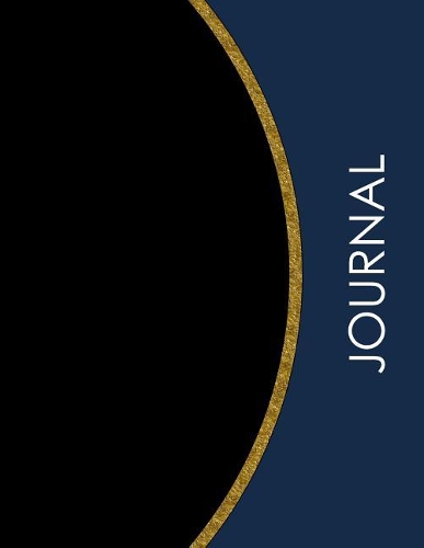 Journal: 100 Page 8.5 X 11 in Bullet Journal - Blue - Gold and Black Texture - Notebook - Diary - Makes a Great Gift - Elegant Style - Mindfulness Diary