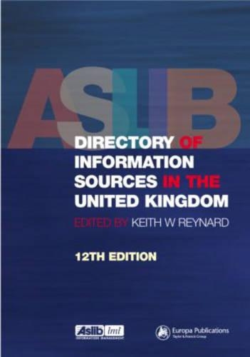 The Aslib Directory of Information Sources in the United Kingdom