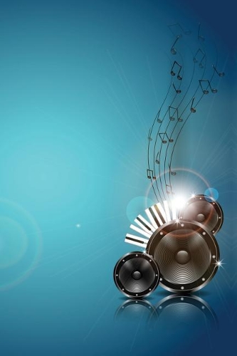 Thumping Music Speakers Notebook: 150 page Notebook Journal Diary