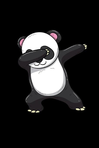 Dabbing Panda Bear: Notebook 6x9 Dot Grid Paper Journal 120 Pages - Manuscript - Planner - Scratchbook - Diary - Giant Pandas - Bear Dab Dance